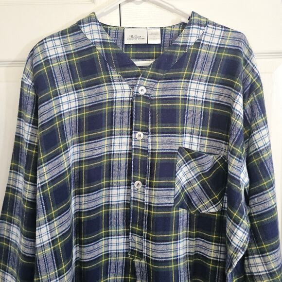 The Vermont Country Store Unisex Cotton Flannel Night Shirt Large Pajamas - Picture 6 of 8
